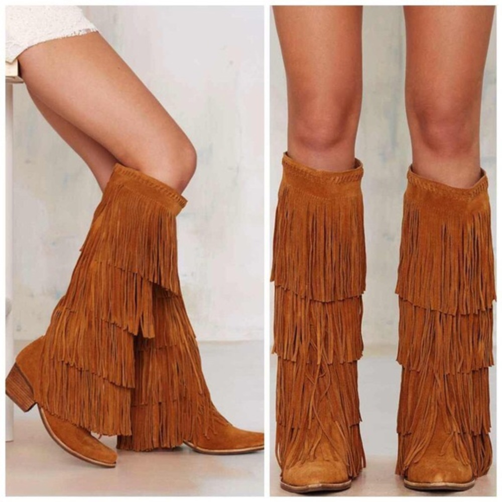 Jeffrey Campbell Esconder Fringe Boot - Coachella - Picture 2 of 2